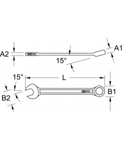 Clé mixte BRONZEplus 9 mm....