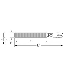 Grattoir plat BRONZEplus 315mm