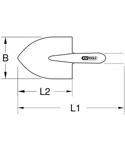 Pelle pliable BRONZEplus 740mm